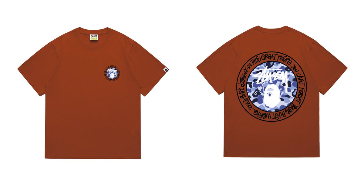 BAPE Circular Camo Back Graphic T-Shirt — comparison