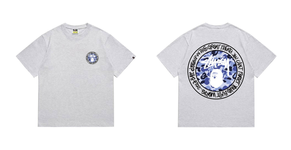 BAPE Circular Camo Back Graphic T-Shirt — comparison