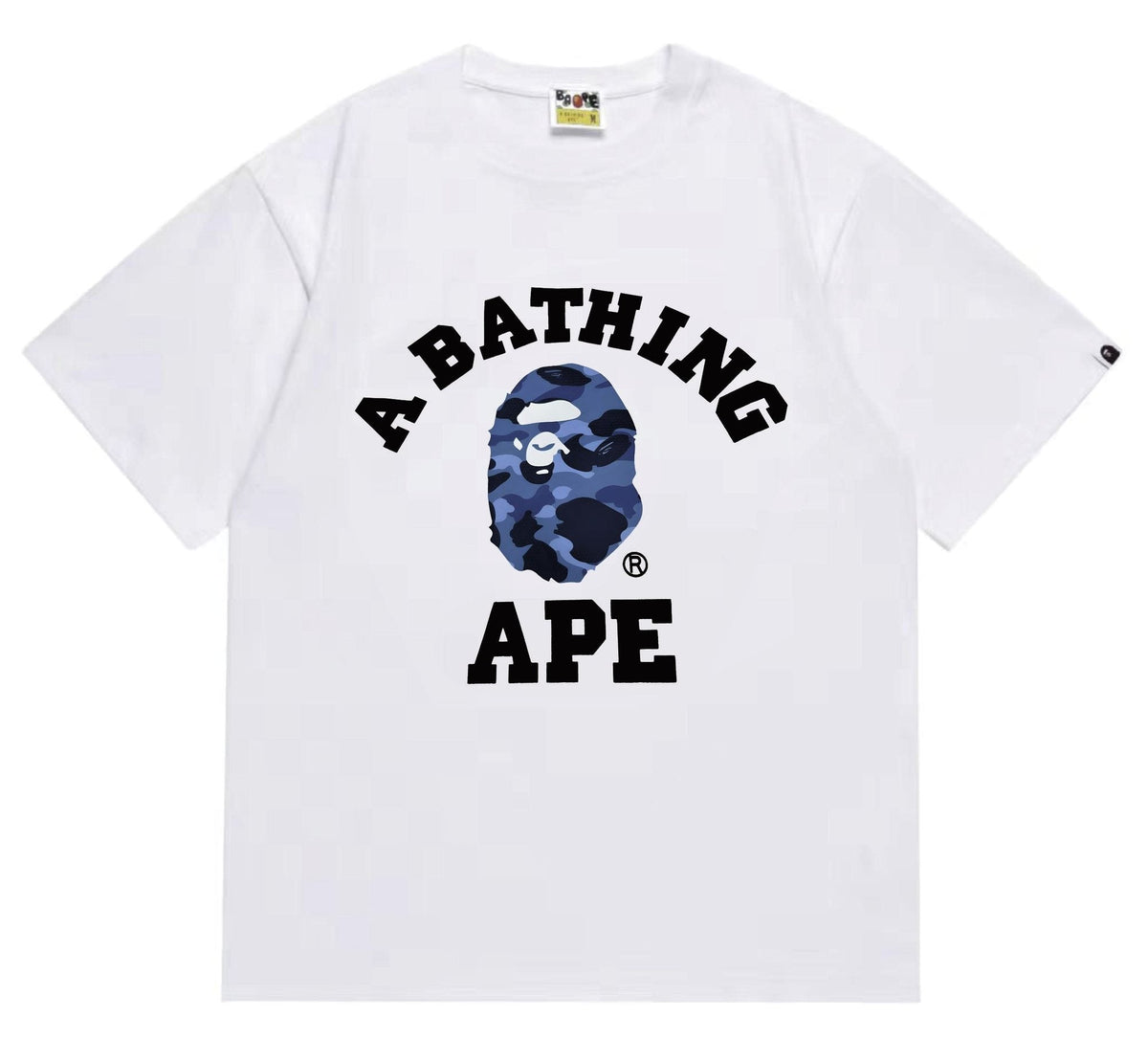 BAPE Blue Camo Ape Head Graphic T-Shirt — hero