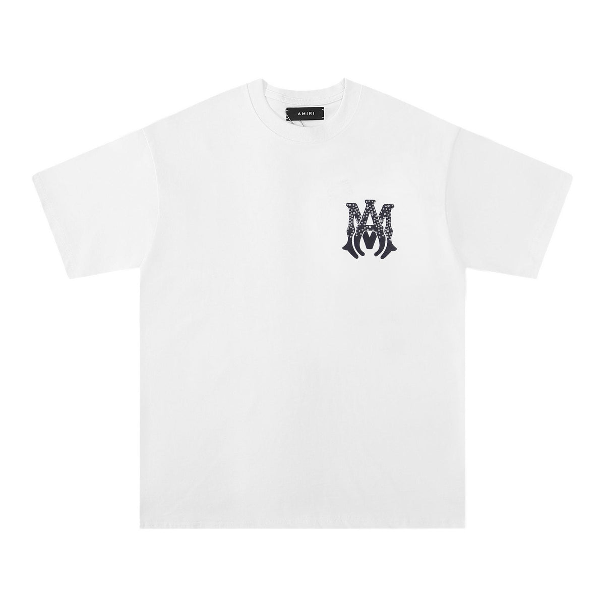 AMIRI Silver Letter Graphic Short-Sleeve T-Shirt — front